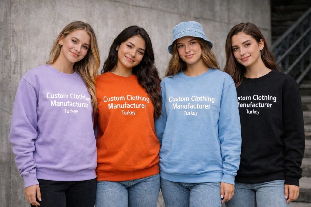 High Quality Women's Sweatshirt Production in Turkey